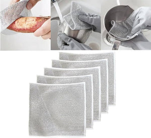 🧽✨ Paños Metálicos Antirayones Multiusos x10